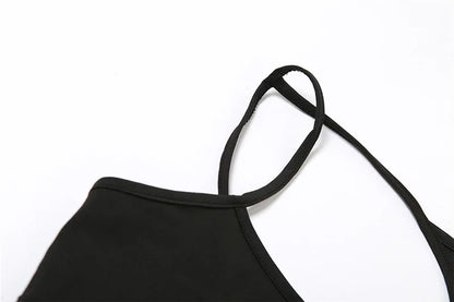 Sexy Sleeveless Cut Out Bodysuits For Women Summer Beach Holiday Tops One Piece High Rise Bodysuit Rompers Clothes Swimsuit