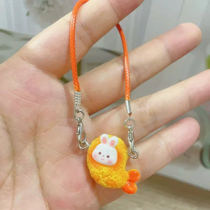 Nuevos accesorios de decoración para muñecas, adecuados para muñecas Labubu de 10 a 17 cm, lindo colgante de camarón, regalo para niños.