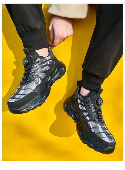 Calzado de seguridad talla 47 48 para hombre y mujer, zapatos de trabajo con puntera de acero, ligeros, botas de seguridad indestructibles, zapatillas de trabajo.