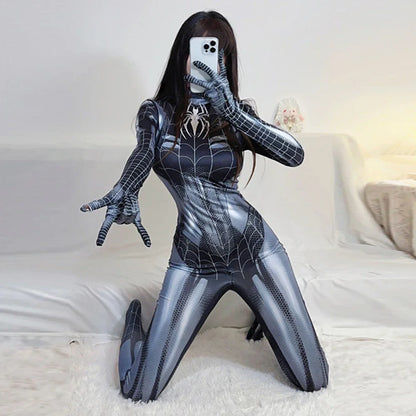 Halloween Spider Man Costume Movie Superhero Cosplay Bodysuit Suit Avengers Cosplay Venom Spider Man Corset for Women Girl Suit
