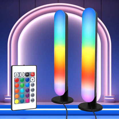 Barra de luz LED USB con cambio de color RGB, control remoto para TV, sinfonía, atmósfera, tiras de luz, música, ritmo, lámpara de captación ambiental, decoración