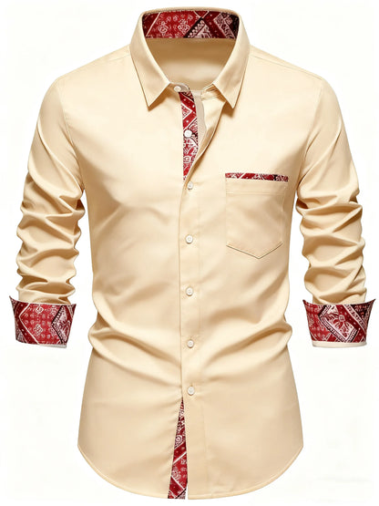 10 colors men's long sleeves, business trip, simple and stylish design, regular shirt, XS-6XL size, fast delivery