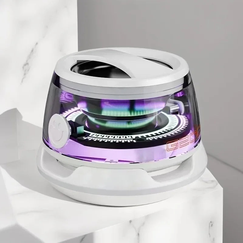 Altavoz Bluetooth magnético para exteriores, inalámbrico, portátil, minialtavoz estéreo de viaje con luz RGB y soporte para teléfono, novedad de 2025