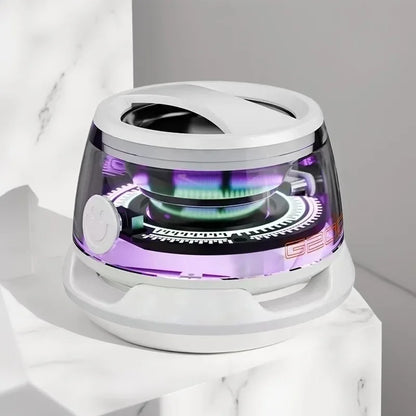 Altavoz Bluetooth magnético para exteriores, inalámbrico, portátil, minialtavoz estéreo de viaje con luz RGB y soporte para teléfono, novedad de 2025