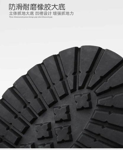 Botas altas de cuero para hombre, estilo motero, de invierno, estilo gótico punk, para hombre, estilo militar informal, para uso exterior.