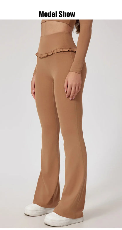 Pantalones deportivos rosas para mujer Cloud Hide Leisure, ideales para entrenamiento en casa, yoga, gimnasio, fitness, correr, con cintura alta y estilo urbano.