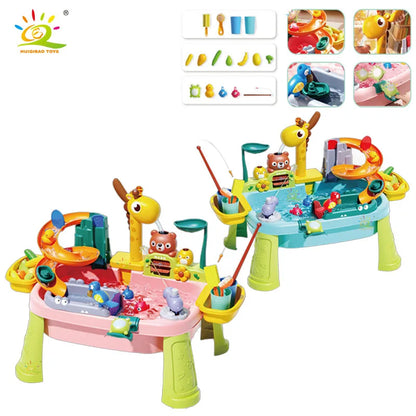 Juguetes de cocina para niños, eléctricos, divertidos, para jugar con agua, lavar platos, pescar, juegos de rol para el hogar, juguetes educativos para bebés.