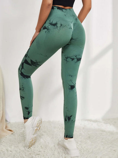 Leggings deportivas para mujer, pantalones de yoga sin costuras con estampado tie-dye de 47 colores, mallas para correr, fitness, cintura alta, para gimnasio y entrenamiento.
