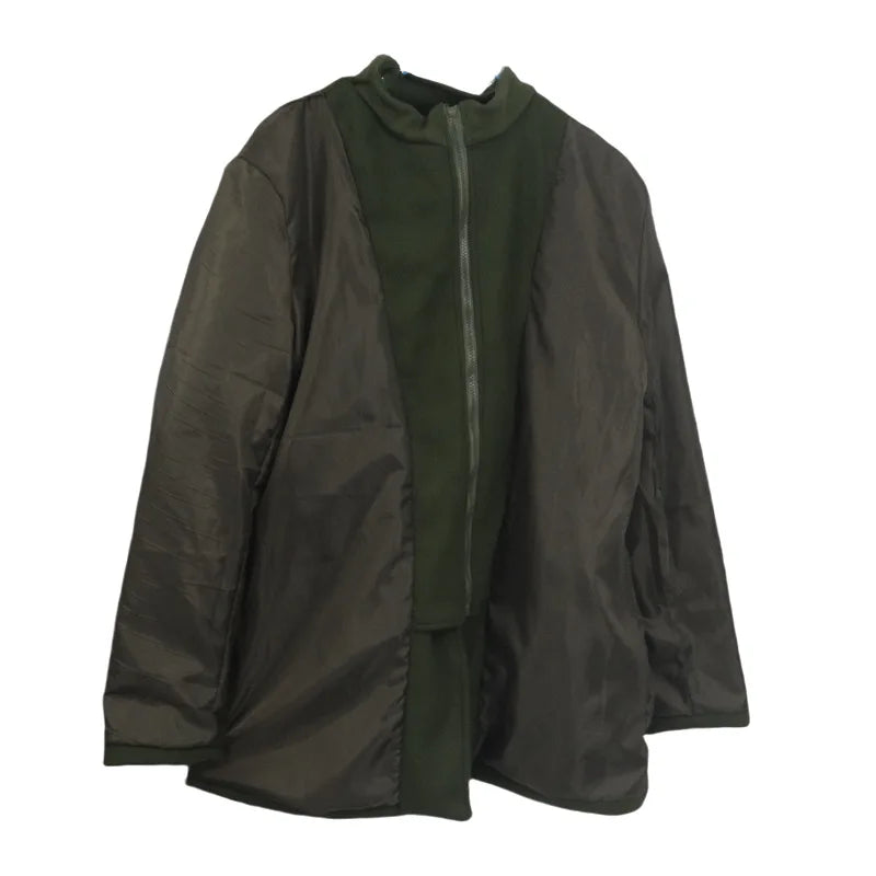 Nueva moda masculina: elegante cortavientos de otoño/invierno, abrigo de lana con doble cuello, chaquetas de lana para hombre de mediana edad, estilo ejecutivo.