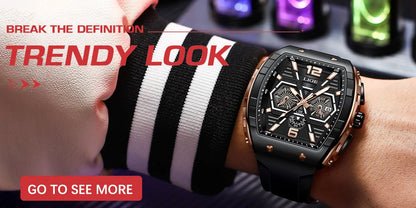 LIGE - Nuevos relojes de moda para hombre, marca superior de lujo, deportivos, impermeables, sencillos, ultrafinos, de cuarzo, reloj Masculino + caja