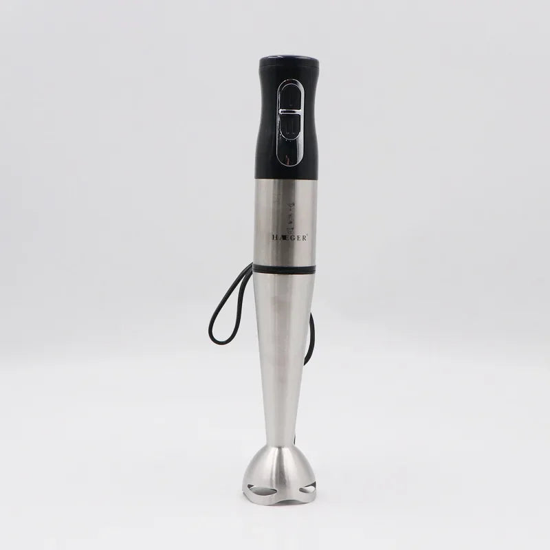 Batidora de mano eléctrica de alta potencia, 2 velocidades, cuatro cuchillas, para triturar hielo, verduras y frutas, ideal para cocinar.