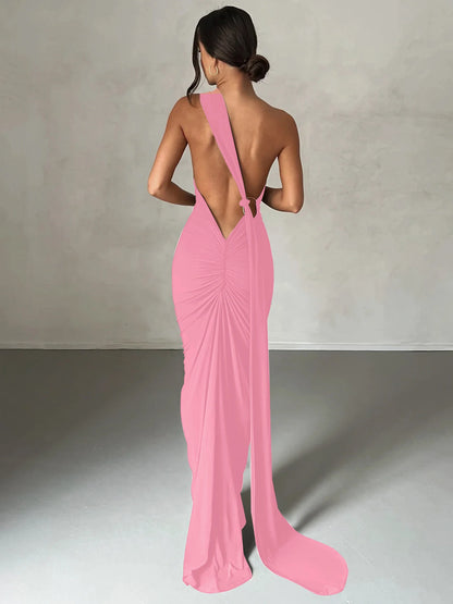 Vestido largo blanco ajustado de Dulzura para mujer, ideal para fiestas, clubes y eventos nocturnos. Estilo urbano. Colección de verano 2024. Venta al por mayor.