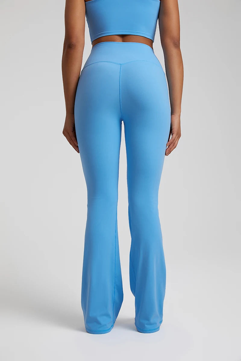 Buttery Soft High Waist Flare Leggings No Front Seam Workout Yoga Flared Pants Full Length Gym Sport Leggings Women Tights