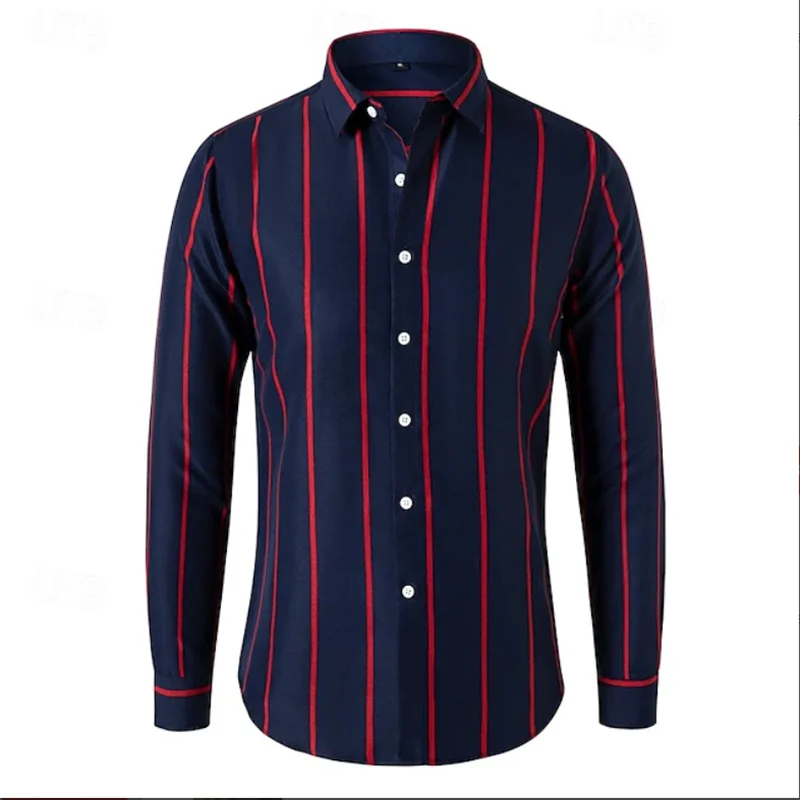 Camisa de hombre con estampado floral 3D, estilo casual, manga larga, botones, ideal para vacaciones, verano, primavera y otoño.