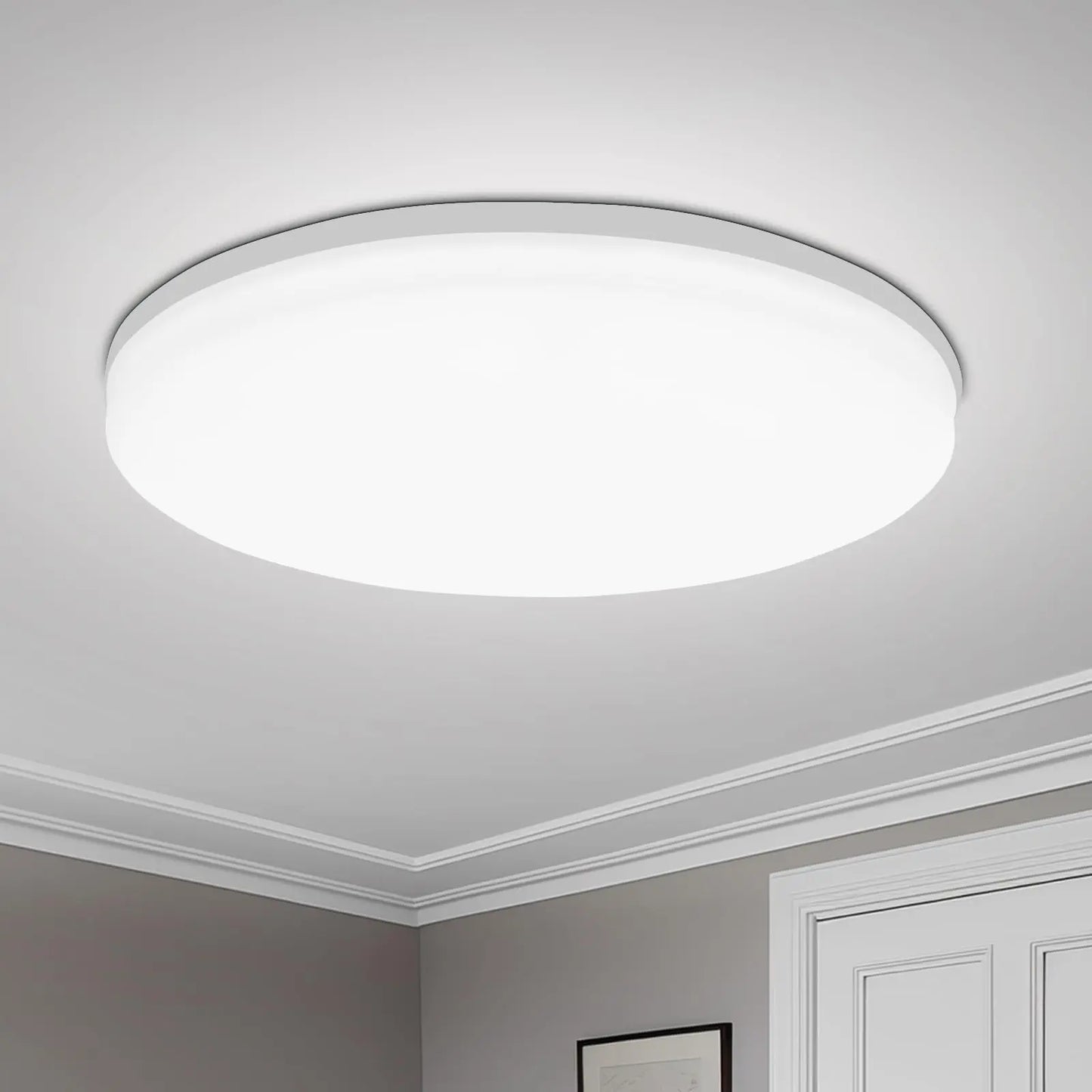Lámpara de techo LED redonda, moderna, decorativa, para el hogar, 18/24/36/48 W, para sala de estar, dormitorio, cocina interior.