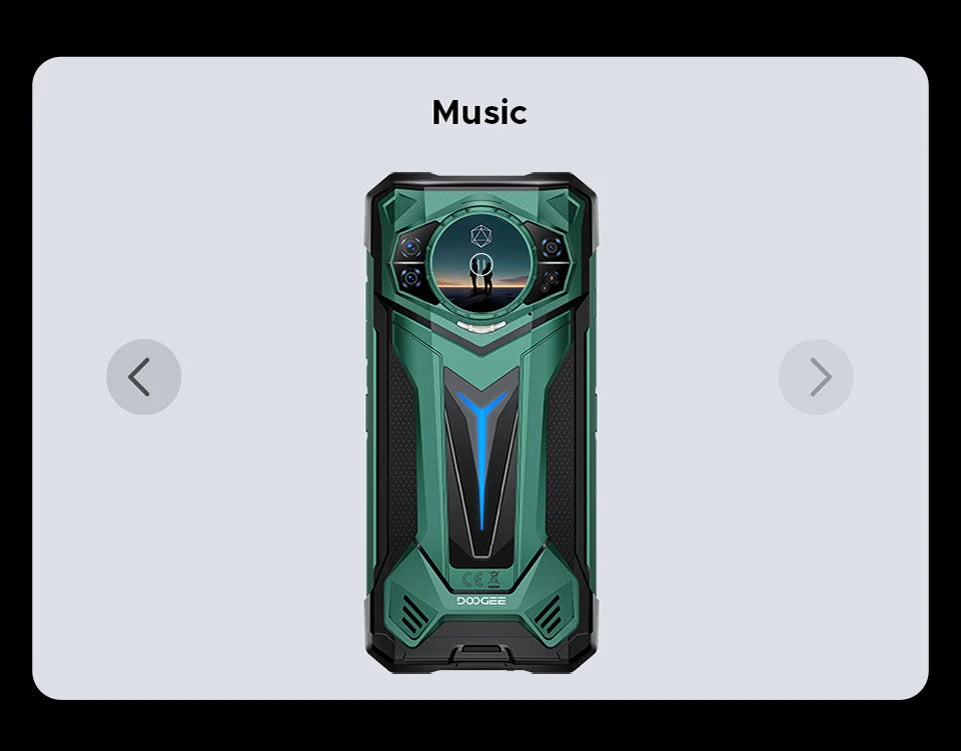 Teléfono resistente DOOGEE S200 Ultra 5G con IA, 48 GB + 1 TB, pantalla trasera de 1,34" con efecto de luz, procesador Dimensity 7400, batería de 11000 mAh, carga rápida de 66 W, NFC, WiFi 6E.