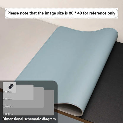 Alfombrilla de ratón de gran tamaño para escritorio de oficina, protector de piel sintética, impermeable, para teclado de escritorio, para juegos, accesorios para PC