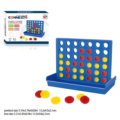El clásico juego de Conecta 4 para 2 jugadores; Conecta 4 en cuadrícula, consigue 4 en raya para niños de 6 años en adelante, juegos de patio para