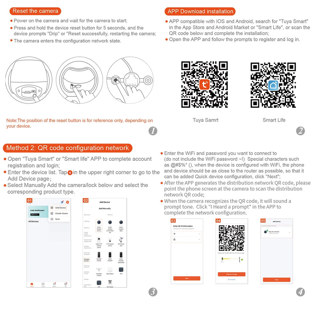 Cámara Tuya de 8 MP con energía solar, conexión wifi, detección humana PIR, visión nocturna, diseño resistente al agua, batería interna de seguridad para exteriores.