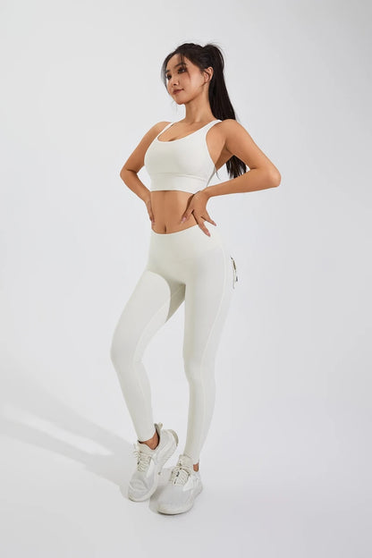 Pantalones de yoga DIAS FIT JOY de nailon, con bolsillo en los glúteos, ajustados, para mujer, deportivos, de fitness, realzan la cadera, transpirables, sin línea en T.