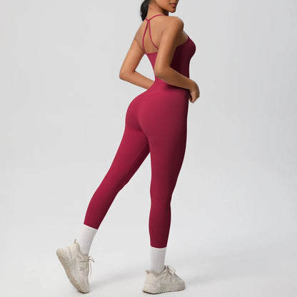 Conjunto de top de yoga halter, traje de gimnasio para fitness, entrenamiento, top deportivo sin mangas, espalda cruzada, ropa interior deportiva, control de abdomen, adelgazante