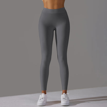 Women Seamless Solid Leggings Knitted High Waist Sports Leggings Fashion Hip Lifting Running Yoga Sport Gym Tights Pantalones