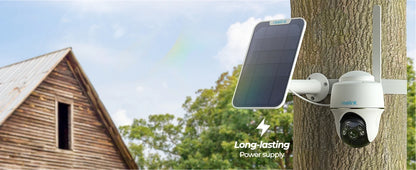 Cámara de seguridad celular REOLINK 4K, SIM 3G/4G LTE, alimentación solar, visión nocturna a color, almacenamiento local/en la nube, cámara exterior con batería