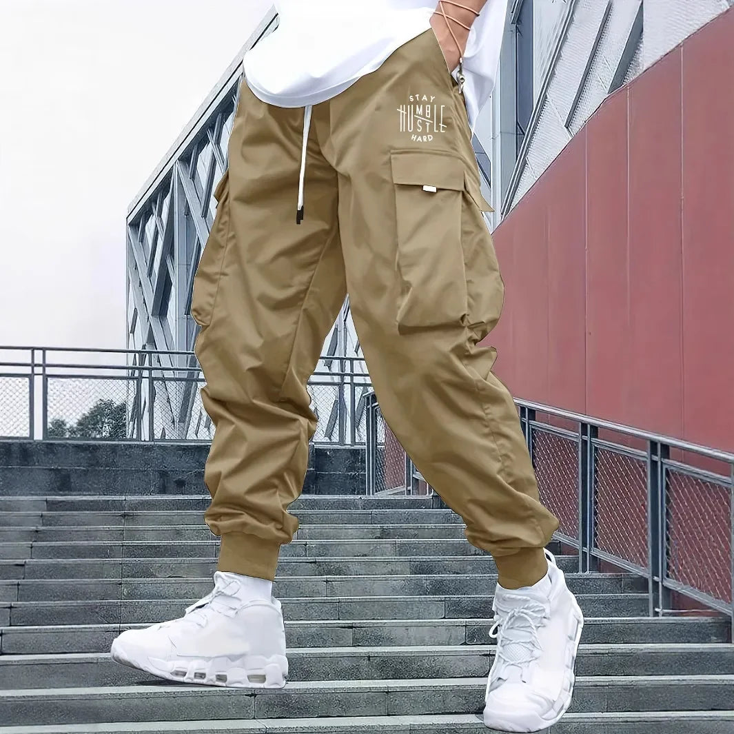 Retro Workwear Loose Sports Men's Casual Pants Straight Leg Trousers Spring Autumn Popular Long Pants Comfortable Fit