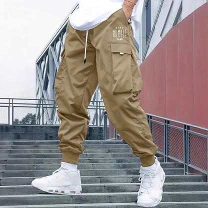 Retro Workwear Loose Sports Men's Casual Pants Straight Leg Trousers Spring Autumn Popular Long Pants Comfortable Fit