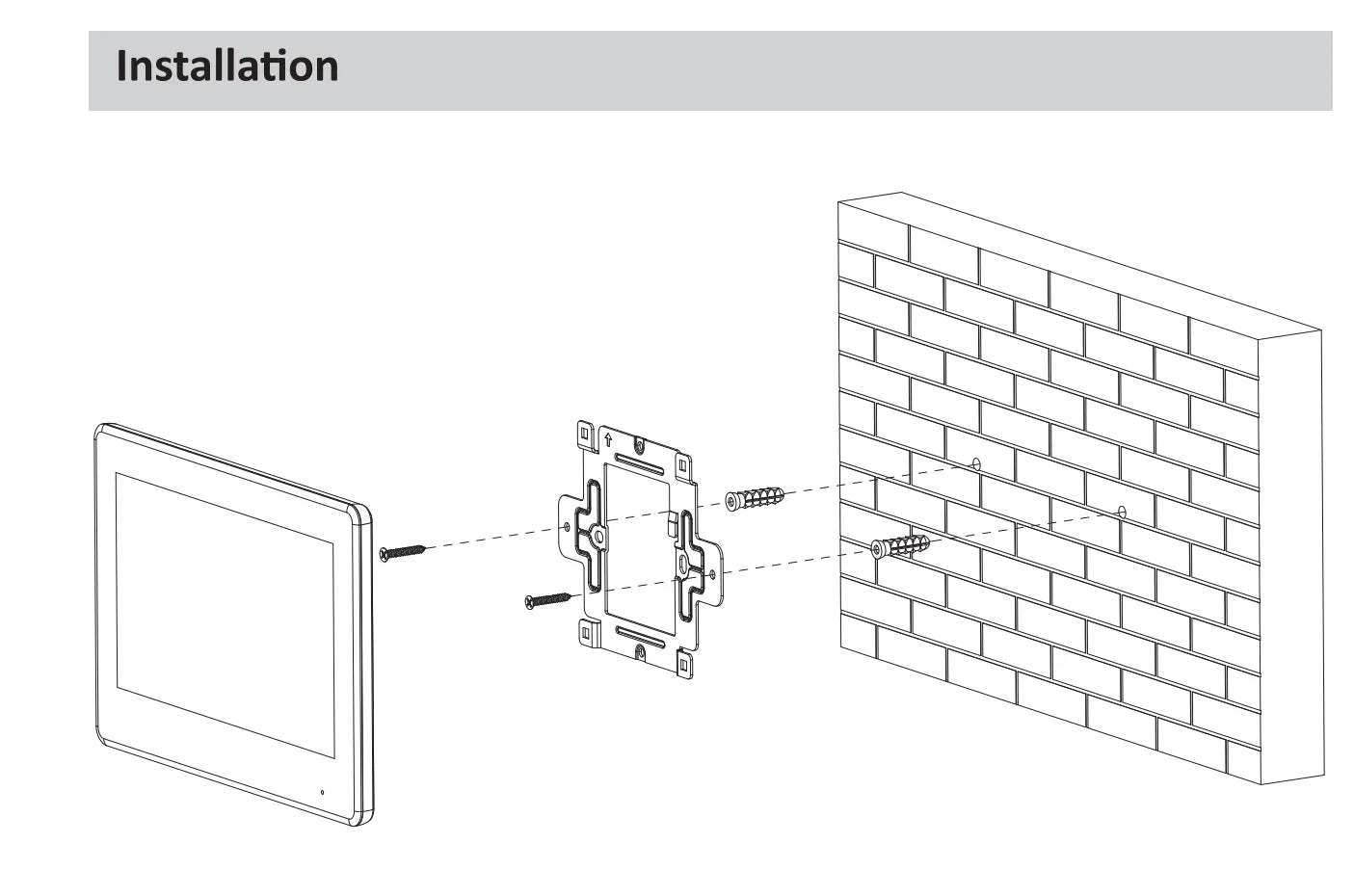 Monitor interior Dahua Original VTH2621G(W)-WP IP y Wi-Fi compatible con estación de puerta PoE estándar Wi-Fi y monitor IPC