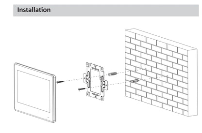 Monitor interior Dahua Original VTH2621G(W)-WP IP y Wi-Fi compatible con estación de puerta PoE estándar Wi-Fi y monitor IPC