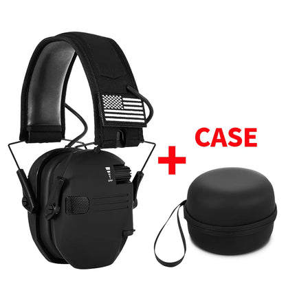 Orejeras de seguridad electrónicas para tiro táctico, protección auditiva, reducción de ruido, protector auditivo activo delgado para caza