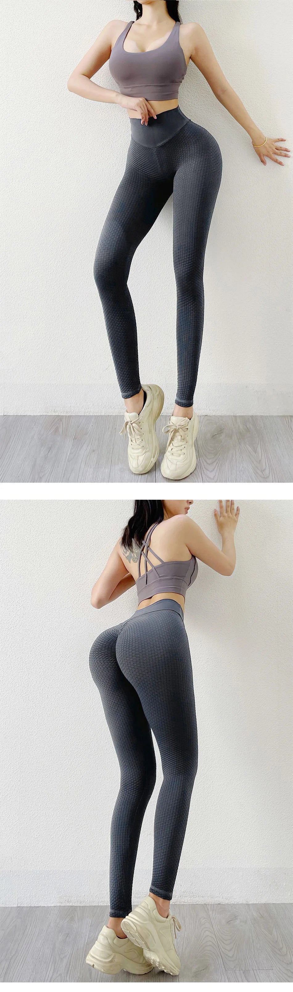 Leggings de yoga push up, efecto trasero fruncido, sin costuras, ropa deportiva, fitness, pantalones de yoga para mujer, colores brillantes, cintura alta, mallas de entrenamiento, pantalones deportivos.