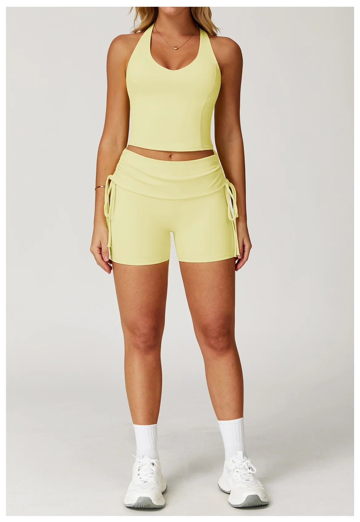 Conjunto de chándal de yoga para mujer, 2 piezas, ropa deportiva para entrenamiento, fitness, gimnasio, leggings de cintura alta, sujetador deportivo, ropa deportiva