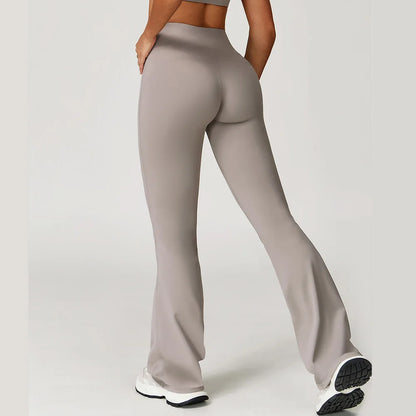 Leggings de impacto para mujer, pantalones de yoga acampanados, pantalones deportivos de yoga, ropa de gimnasio, ropa de entrenamiento, mallas, pantalones de pierna ancha, leggings acampanados