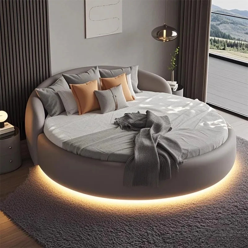 Cabecero de cama japonesa minimalista tapizado mesitas de noche cama moderna marco para dormir camas de matrimonio dormitorio muebles