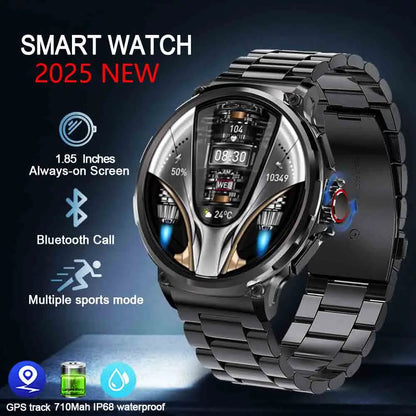 Reloj inteligente Ultra HD de 1,85 pulgadas para hombre, con GPS, pulsera deportiva para exteriores, batería grande de 710 mAh, reloj de seguimiento de actividad física para Android e iOS.