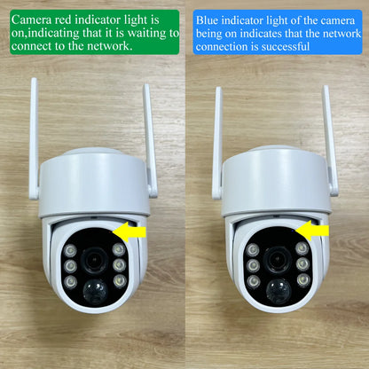 Cámara Tuya de 8 MP con energía solar, conexión wifi, detección humana PIR, visión nocturna, diseño resistente al agua, batería interna de seguridad para exteriores.