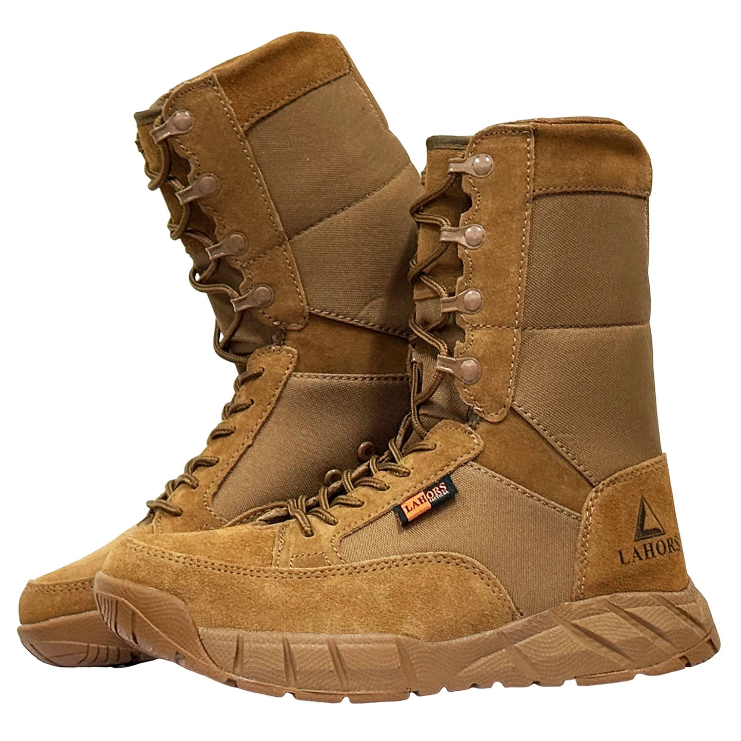 Botas tácticas ligeras originales LAHORS para hombre con cremallera, ideales para entrenamiento de combate, cordones, impermeables, transpirables y aptas para senderismo y actividades al aire libre.