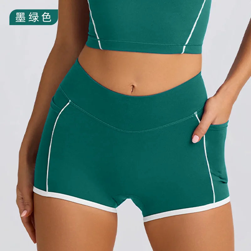 Ropa interior deportiva, chaleco, pantalones cortos, sujetador con tirantes, espalda descubierta, pilates, ajustado, elástico, para fitness, correr, yoga, conjunto de ropa para mujer
