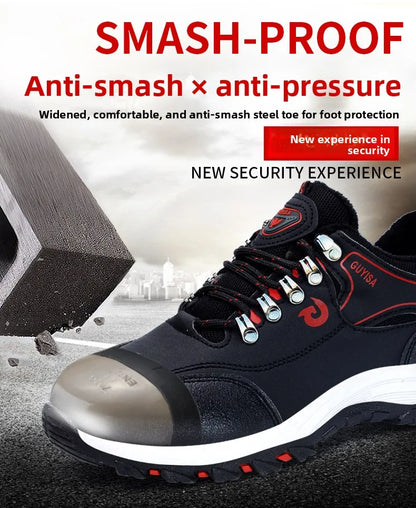 Zapatos de trabajo con forro polar para hombre y mujer, con puntera de acero, resistentes a perforaciones, acolchados y cálidos. Calzado de trabajo protector para mujer y hombre.