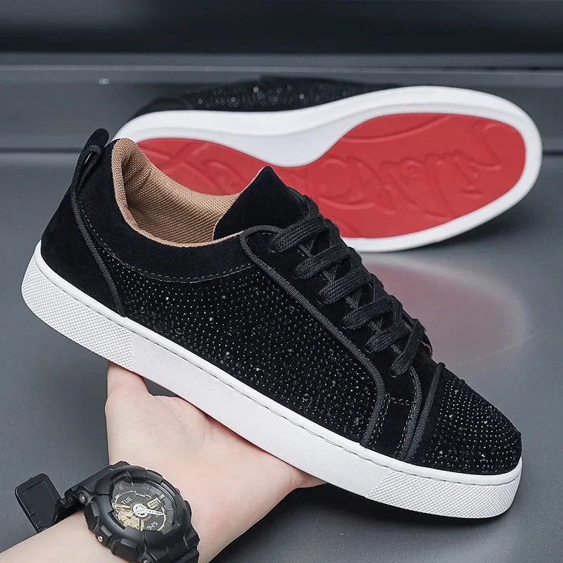 Zapatos casuales para hombre, zapatos deportivos de moda, suela de goma transpirable, calzado de verano, estilo juvenil de Hong Kong.