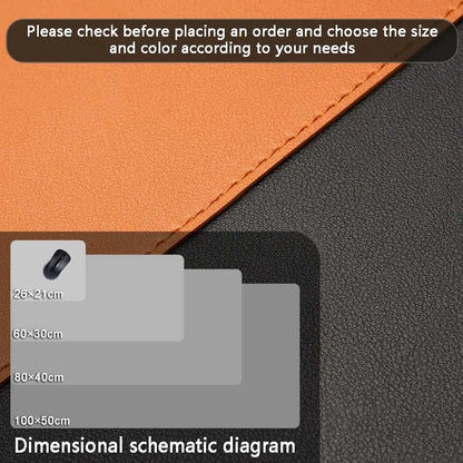 Alfombrilla de ratón de gran tamaño para escritorio de oficina, protector de piel sintética, impermeable, para teclado de escritorio, para juegos, accesorios para PC
