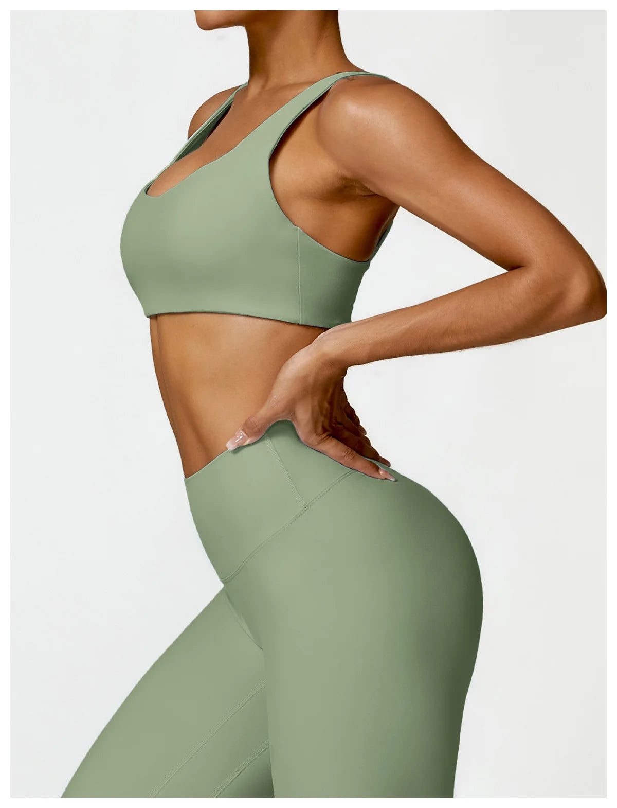 Conjunto de chándal de yoga para mujer, 2 piezas, ropa deportiva para entrenamiento, ropa deportiva, leggings de gimnasio, sujetador de fitness, top corto, trajes deportivos de manga larga