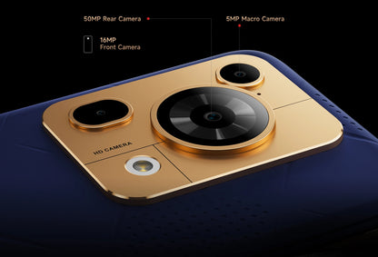 [Estreno mundial] Fossibot F112 PRO 5G Smartphone resistente, pantalla HD+ de 6,88", batería de 7150 mAh, 24 GB (8+16) + 256 GB, Android 14, cámara de 50 MP