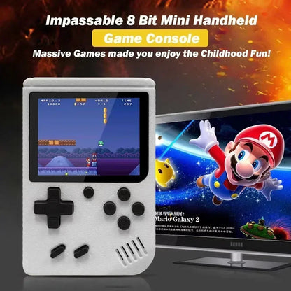 NUEVA mini consola de videojuegos retro portátil de 8 bits, reproductor de juegos portátil con 400 juegos integrados, salida AV, consola de juegos Game Boy