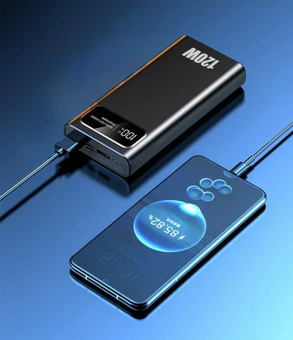 Banco de energía Xiaomi de 500.000 mAh y 120 W con carga ultrarrápida y pantalla digital de alta capacidad para iPhone, Samsung y Huawei.