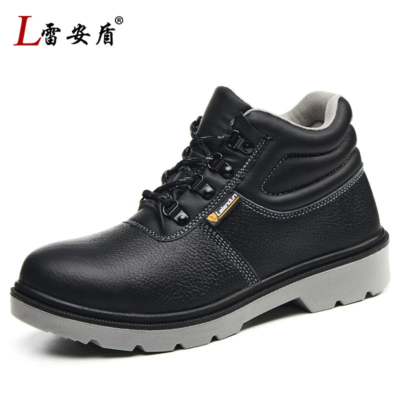 2025 New Men's Steel Toe Anti-smash Anti-puncture Waterproof Wear-resistant Safety Shoes with Steel Plate