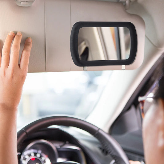 Espejo de maquillaje portátil para interior de automóvil, visera para el sol, espejo decorativo para mujer, espejo de tocador, piezas interiores de automóvil