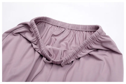 Pantalones de yoga de cintura alta para mujer, pantalones casuales holgados de pierna ancha, pantalones deportivos para mujer, pantalones para correr y fitness con cordón elástico